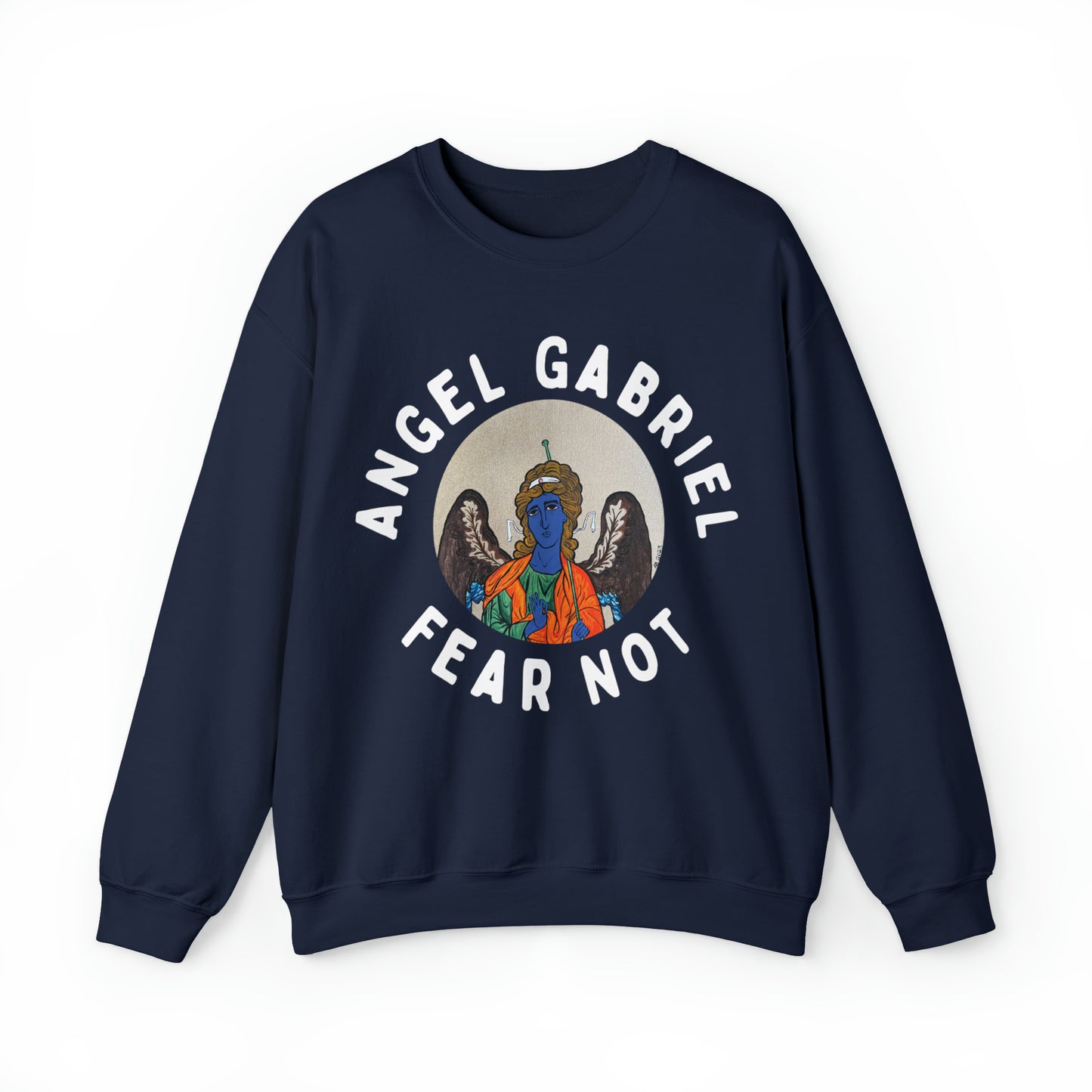 Angel Gabriel Crewneck Sweatshirt - Arjuna Rigby Art and Lifestyle Store