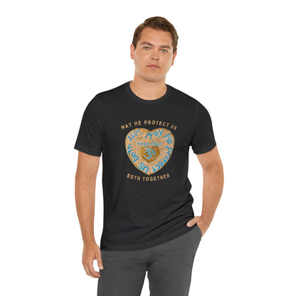 AUM May He Protect Us Both Together T-Shirt - Arjuna Rigby Art and Lifestyle Store