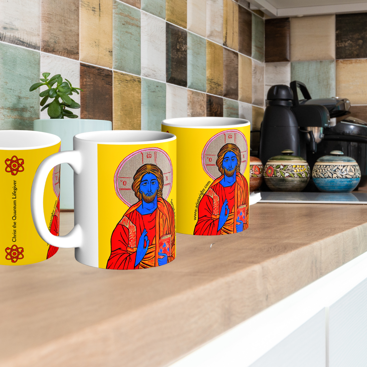 Christ the Quantum Lifegiver - Mug - Arjuna Rigby Art and Lifestyle Store