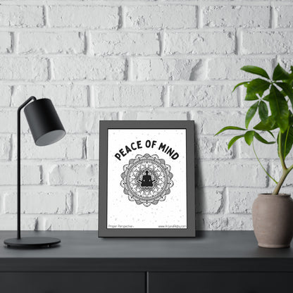 Peace of Mind Framed Fine Art Print white background