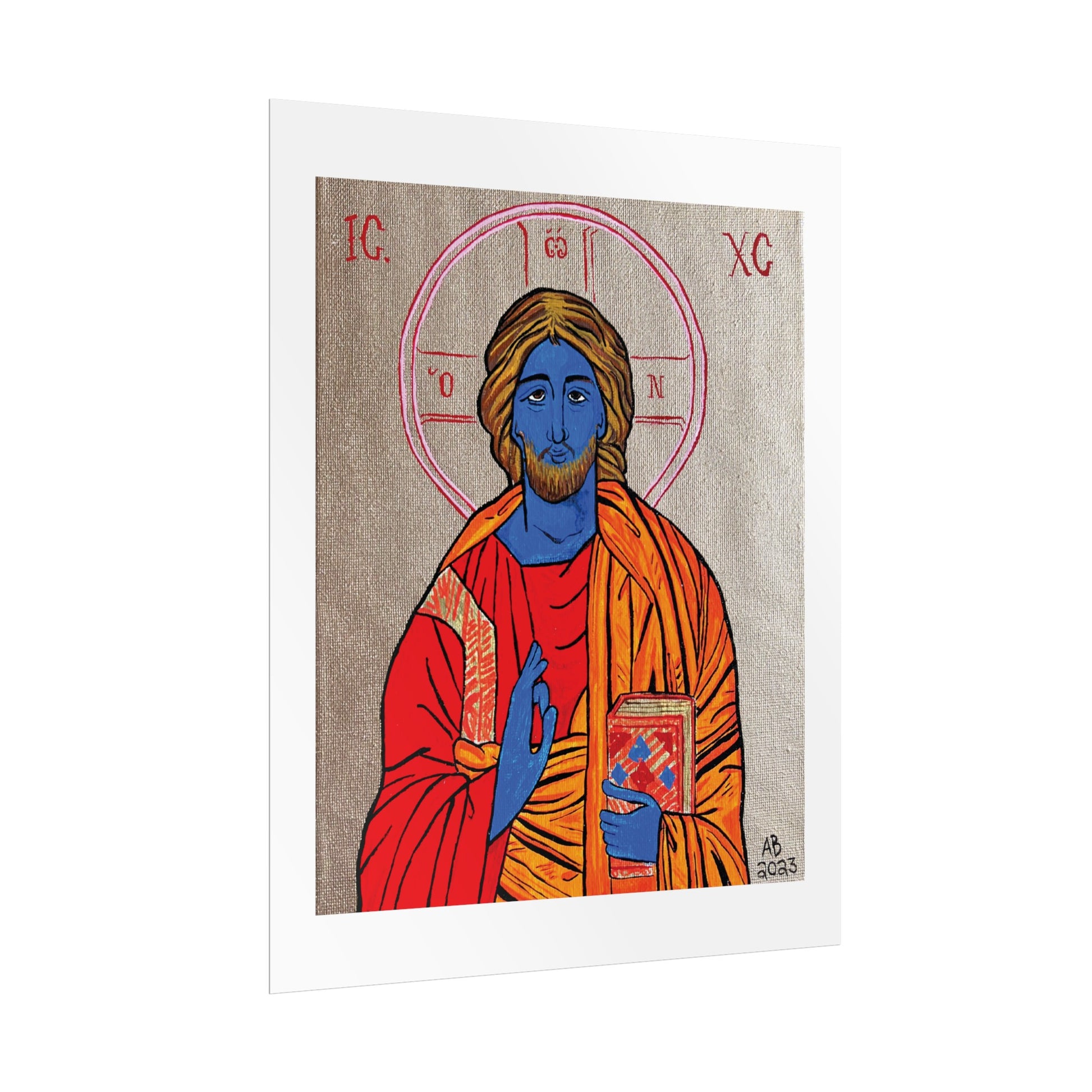 Christ the Quantum Lifegiver Fine Art Poster - Arjuna Rigby Art and Lifestyle Store