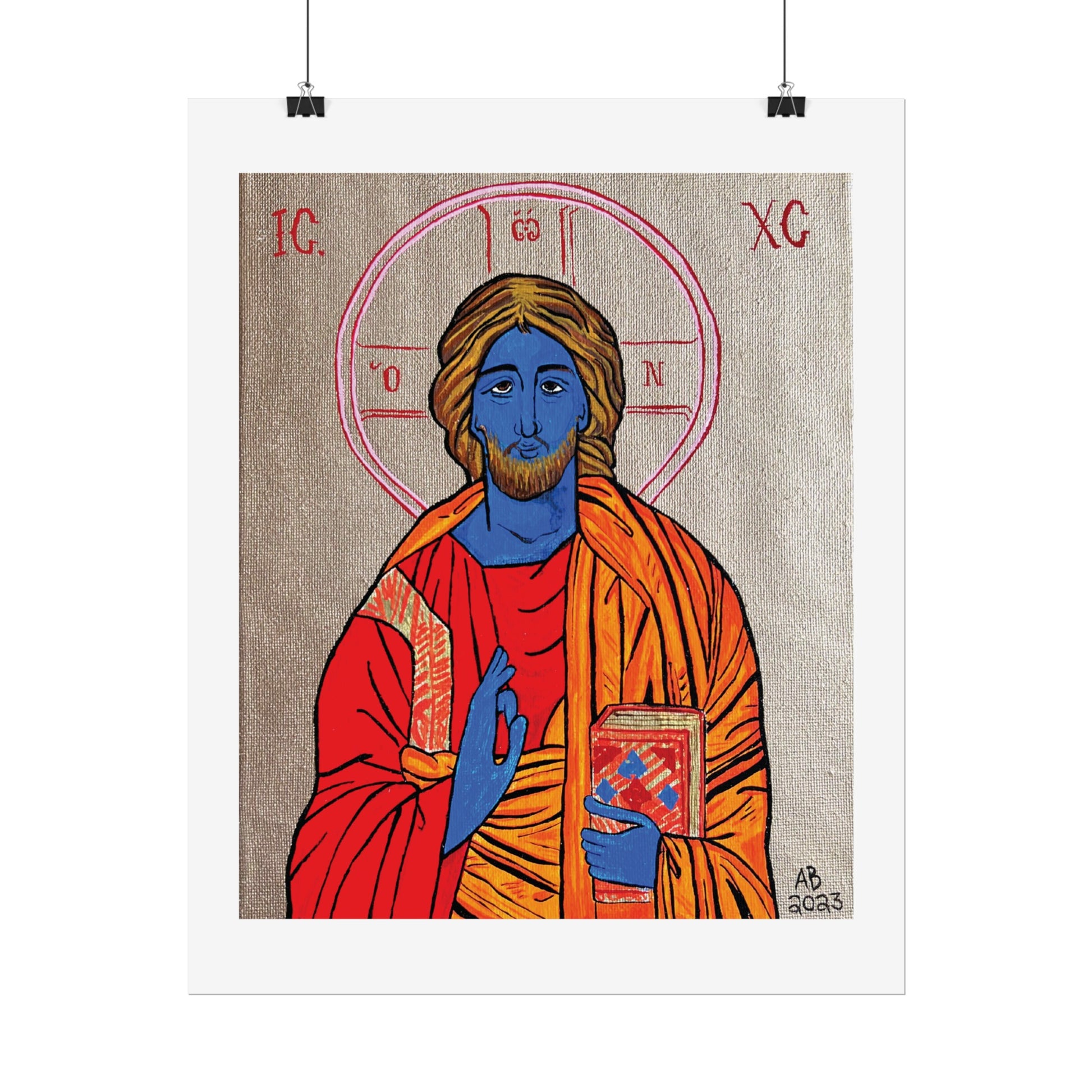 Christ the Quantum Lifegiver Fine Art Poster - Arjuna Rigby Art and Lifestyle Store