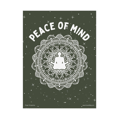 Peace of Mind Fine Art Poster green background