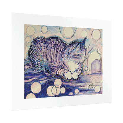 Cat Vibes Rolled Fine Art Print