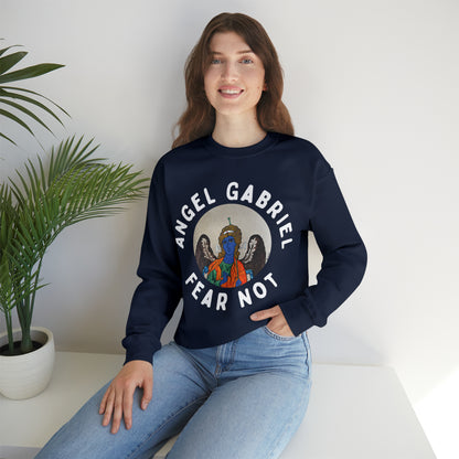 Angel Gabriel Crewneck Sweatshirt - Arjuna Rigby Art and Lifestyle Store