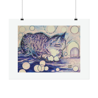 Cat Vibes Rolled Fine Art Print