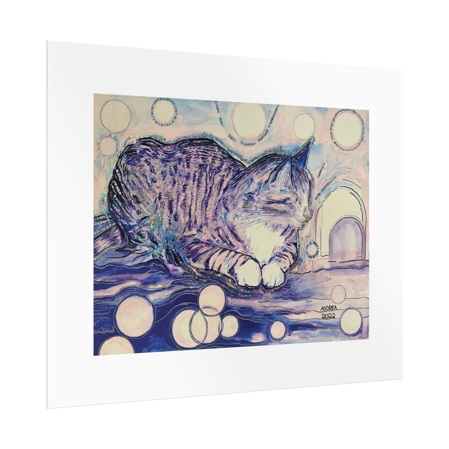 Cat Vibes Rolled Fine Art Print