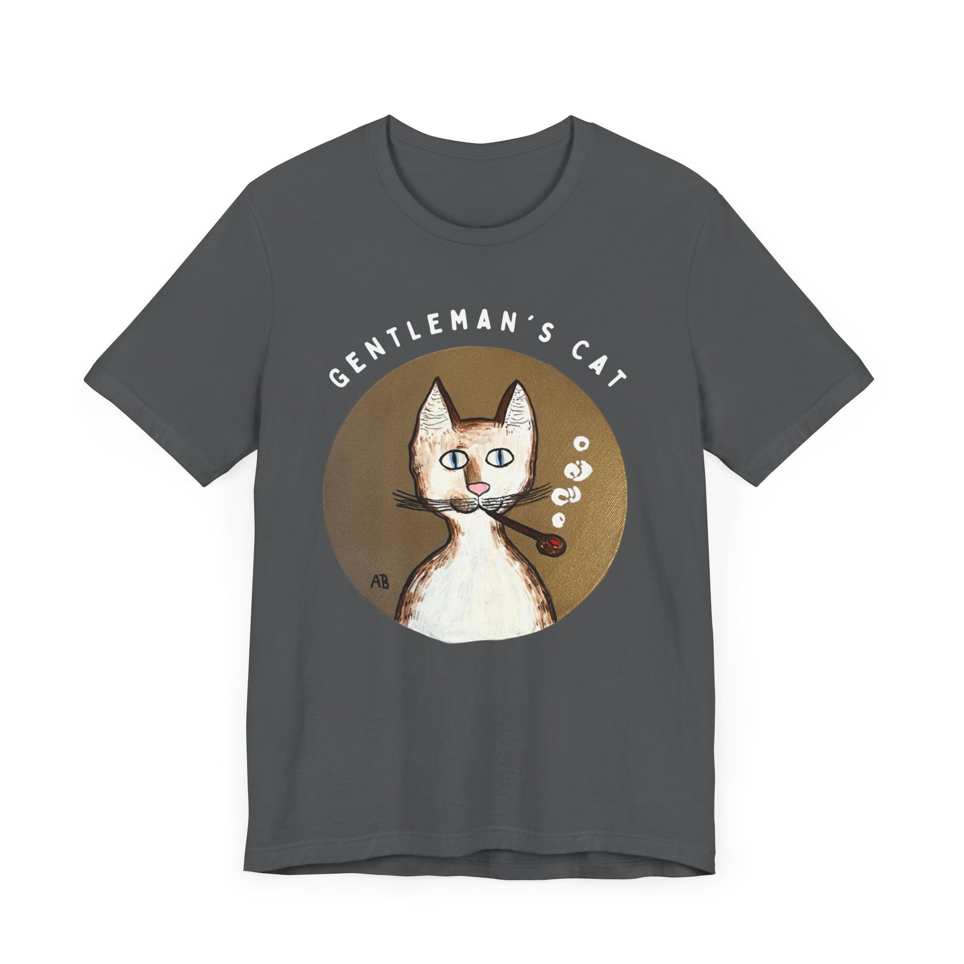 Gentleman's Cat T-Shirt - Arjuna Rigby Art and Lifestyle Store