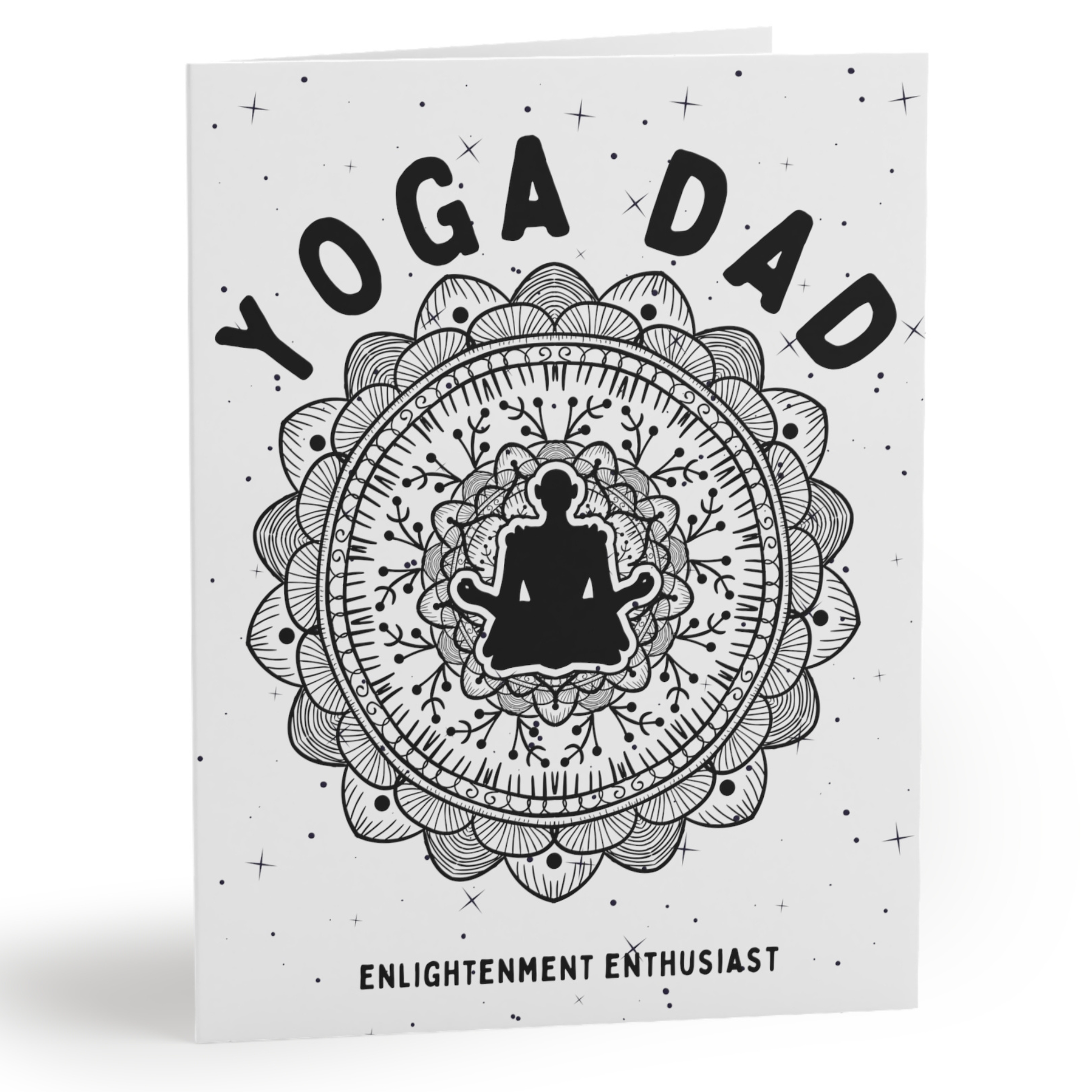 Yoga Dad Greeting Card - Arjuna Rigby Art and Lifestyle Store