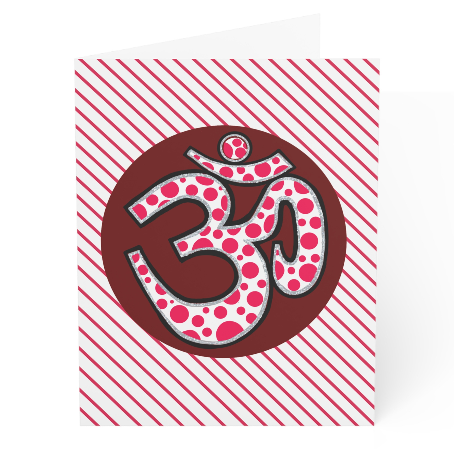 Polka Dot Om Greeting Card