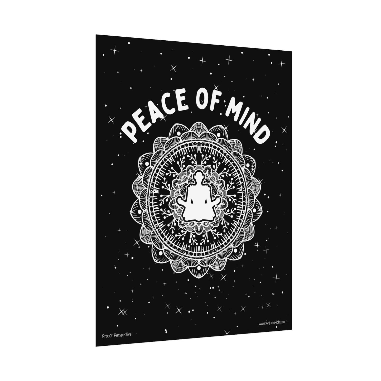 Peace of Mind Fine Art Poster black background