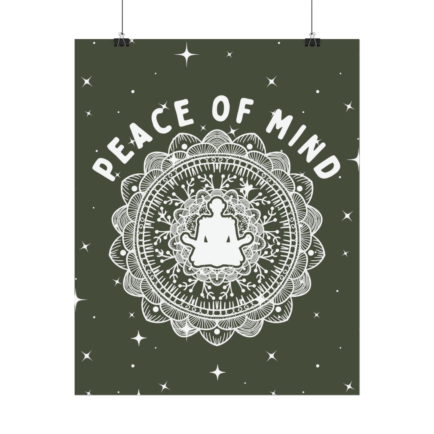 Peace of Mind Fine Art Print green background