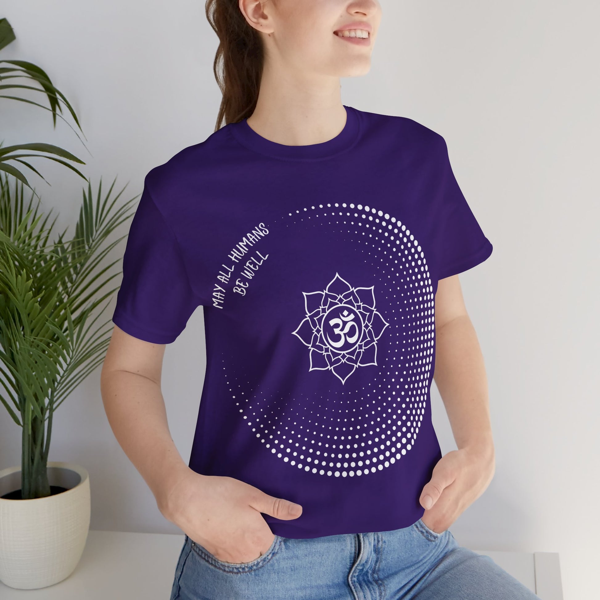 May All Humans Be Well T-Shirt - Arjuna Rigby Art and Lifestyle Store