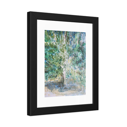 Pear Tree in Autumn Mist Framed Fine Art Print