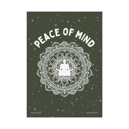 Peace of Mind Fine Art Poster green background