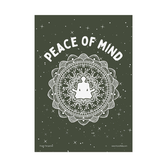 Peace of Mind Fine Art Poster green background