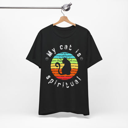 My Cat is Spiritual T-Shirt - Arjuna Rigby Art and Lifestyle Store