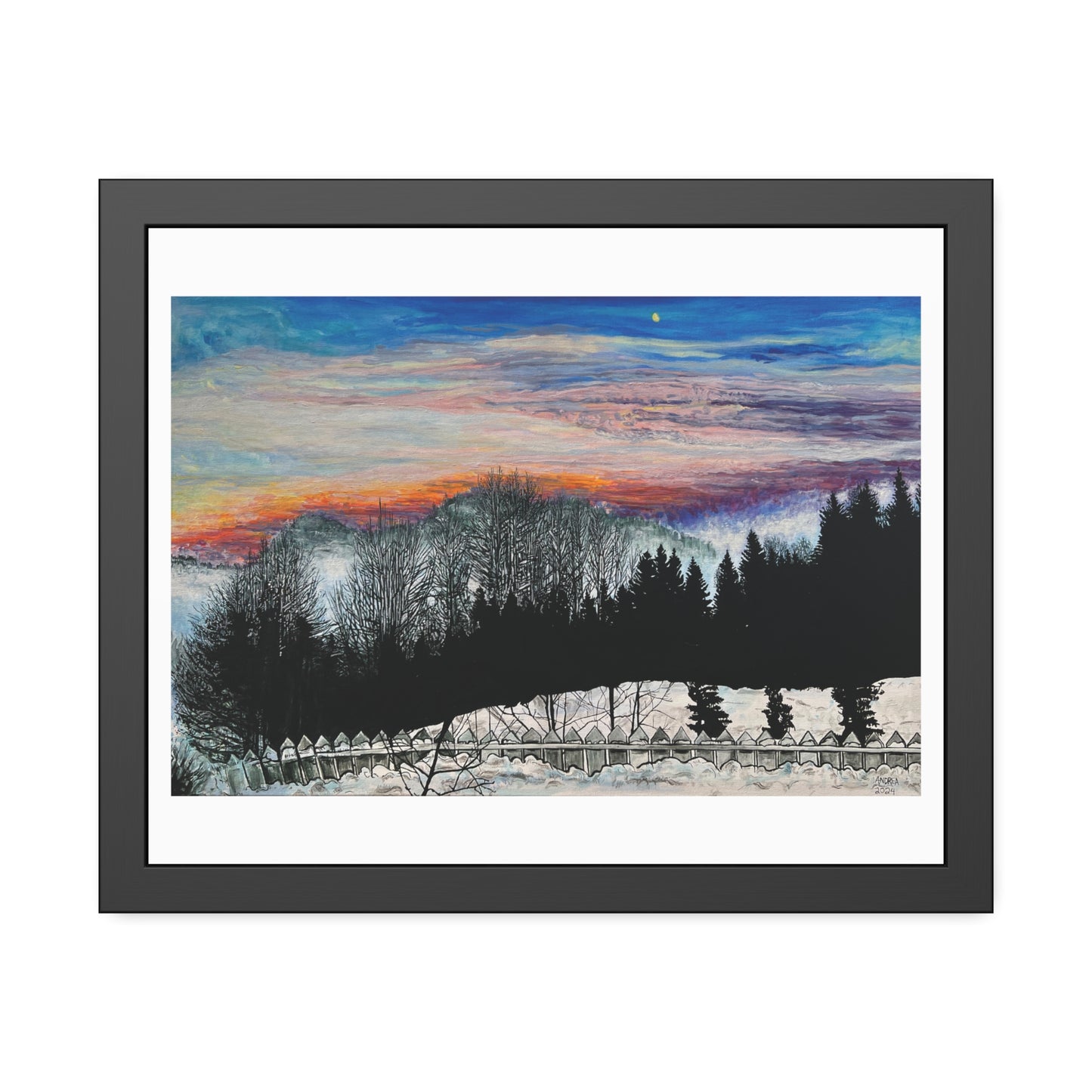 Grua Framed Fine Art Print