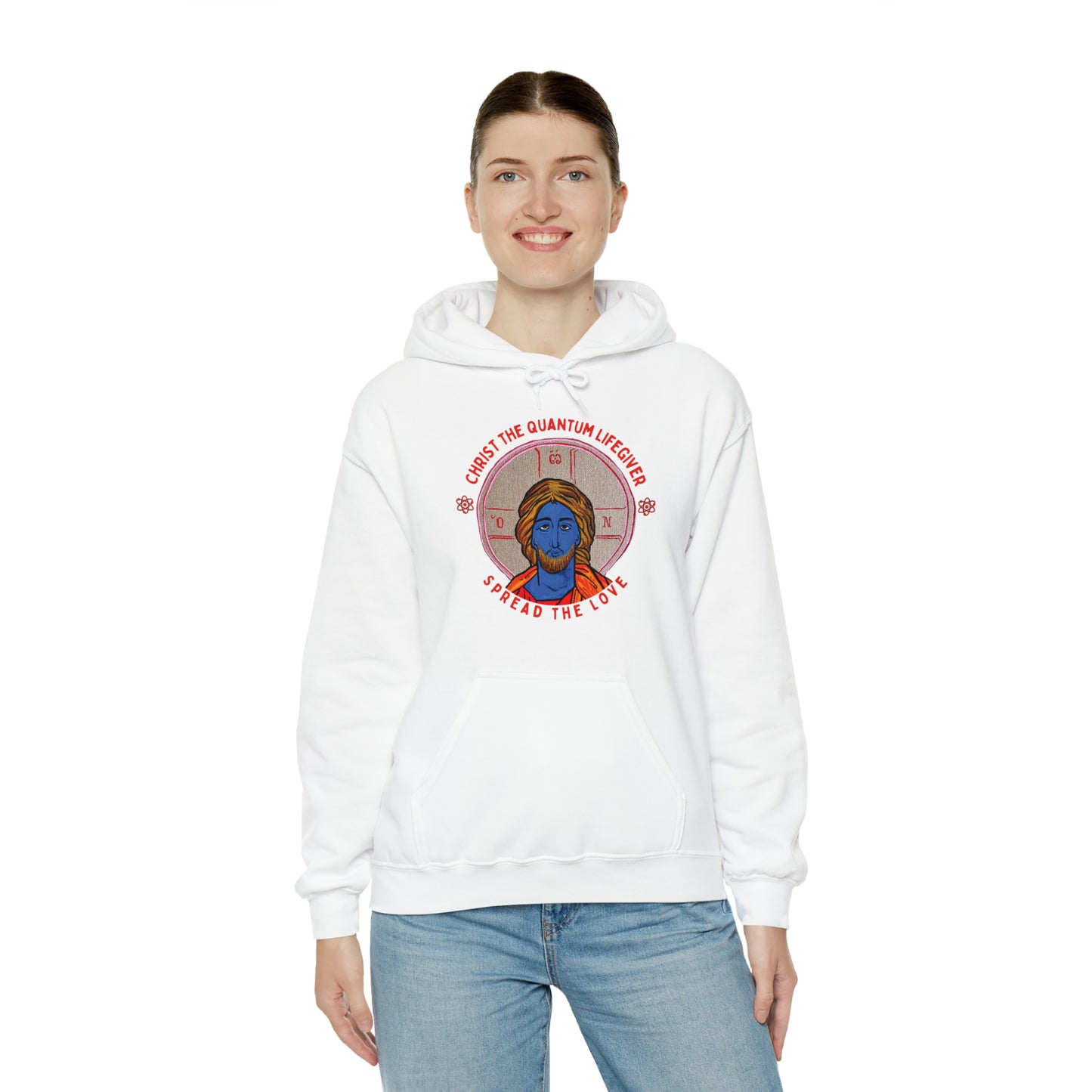 Christ the Quantum Lifegiver Hoodie - Arjuna Rigby Art and Lifestyle Store