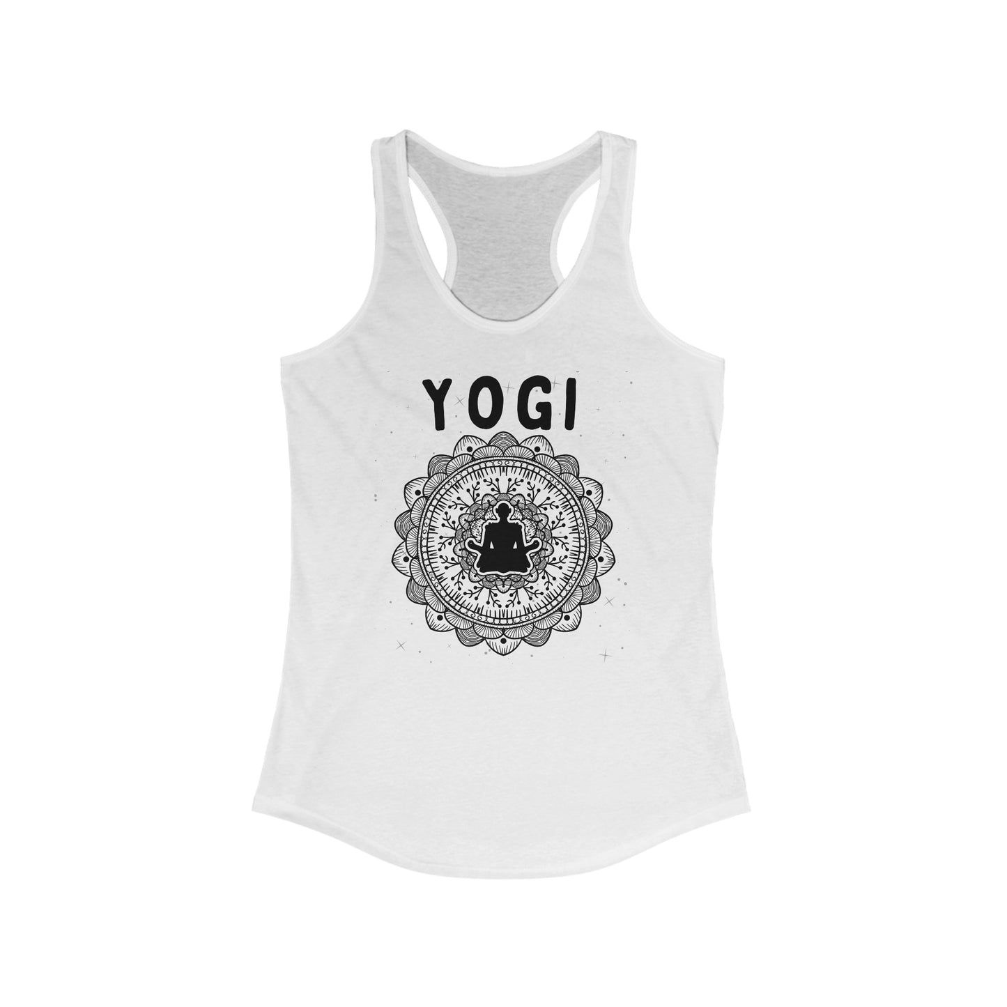 Yogi - Women's Racerback Tank - Arjuna Rigby Art and Lifestyle Store