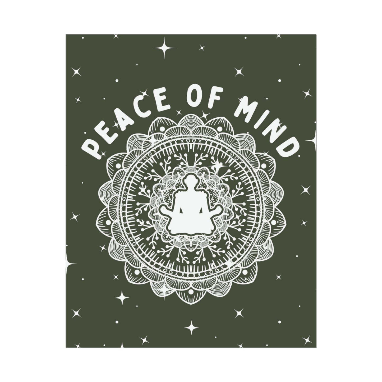 Peace of Mind Fine Art Print green background