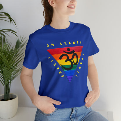 Rainbow Triangle OM T-Shirt - Arjuna Rigby Art and Lifestyle Store