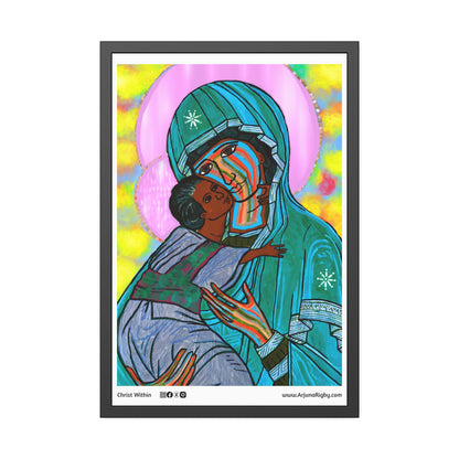 Christ Within Turquoise Framed Fine Art Posters