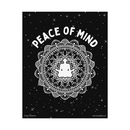 Peace of Mind Fine Art Poster black background