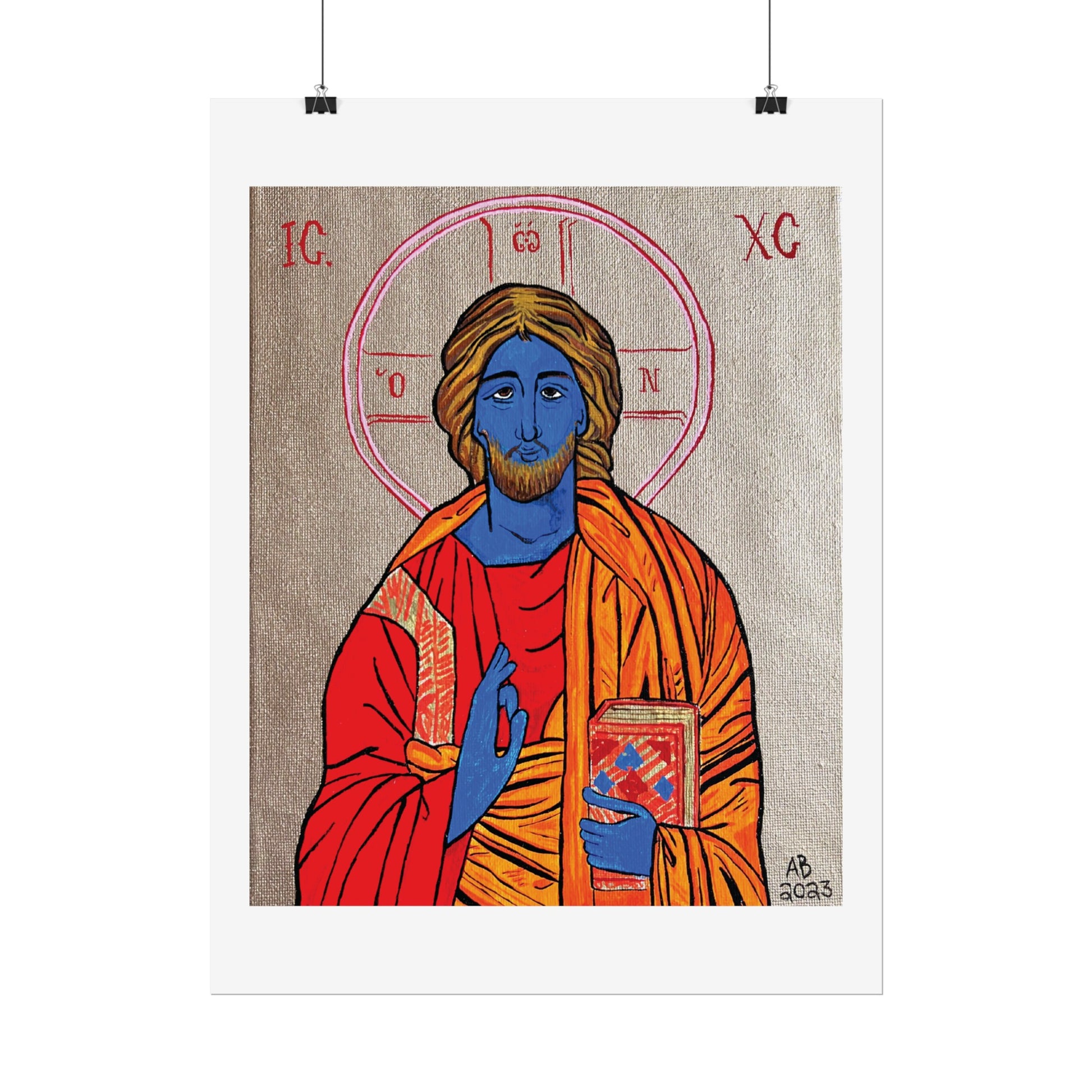 Christ the Quantum Lifegiver Fine Art Poster - Arjuna Rigby Art and Lifestyle Store