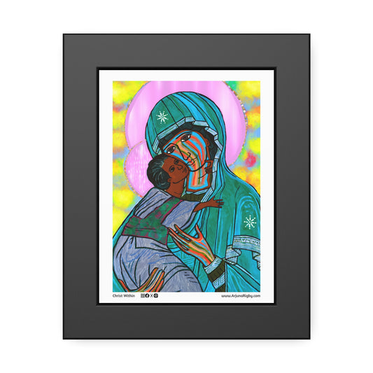 Christ Within Turquoise Framed Fine Art Posters