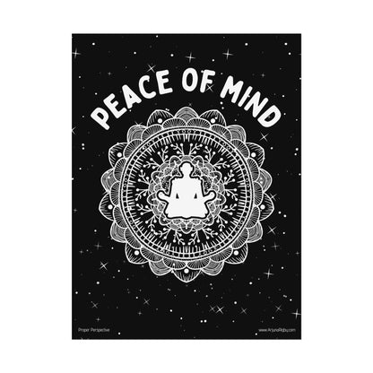Peace of Mind Fine Art Poster black background