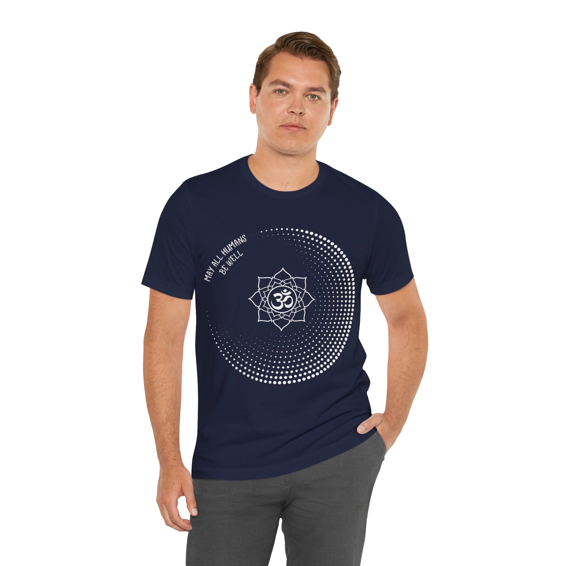 May All Humans Be Well T-Shirt - Arjuna Rigby Art and Lifestyle Store
