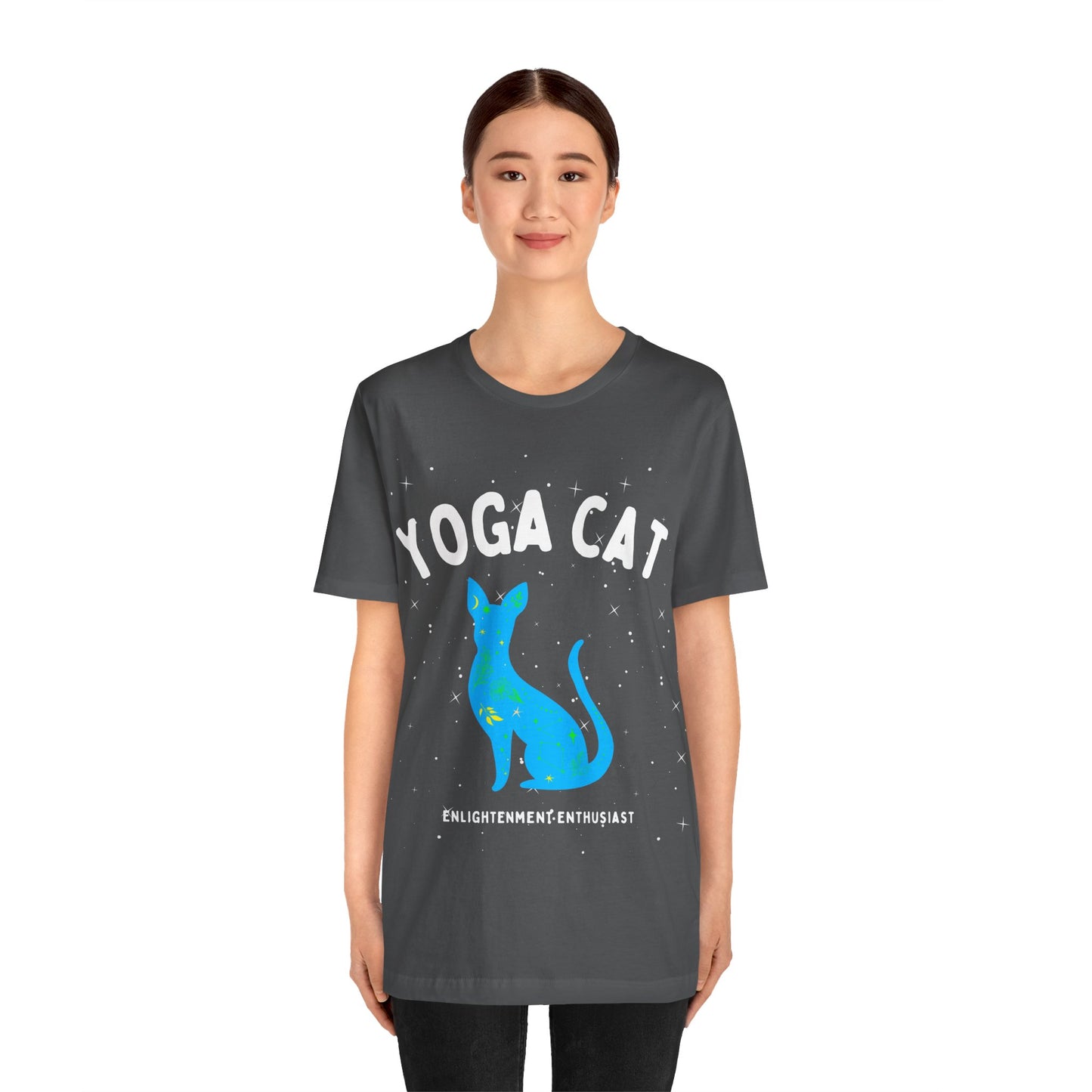 Yoga Cat T-Shirt - Arjuna Rigby Art and Lifestyle Store