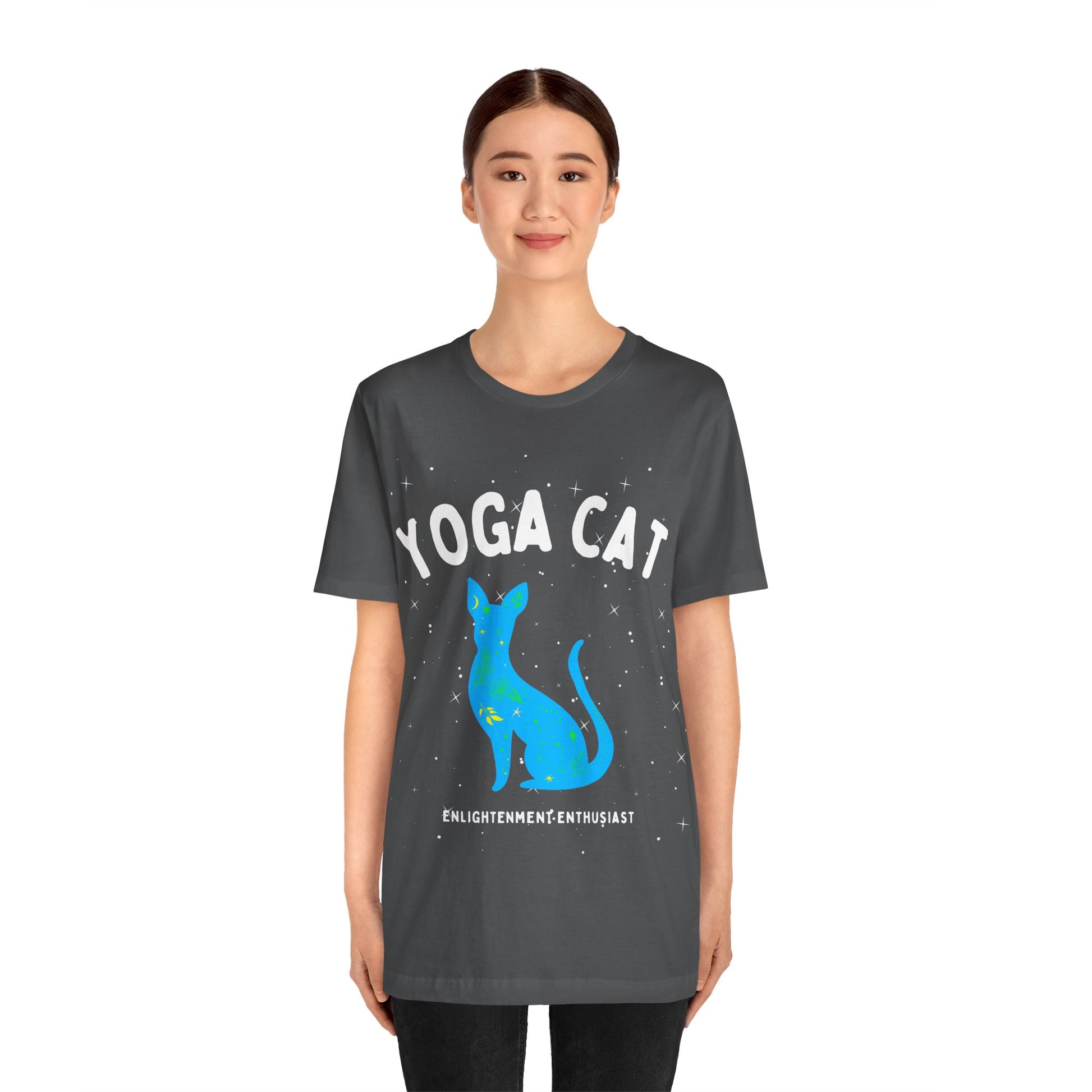 Yoga Cat T-Shirt - Arjuna Rigby Art and Lifestyle Store