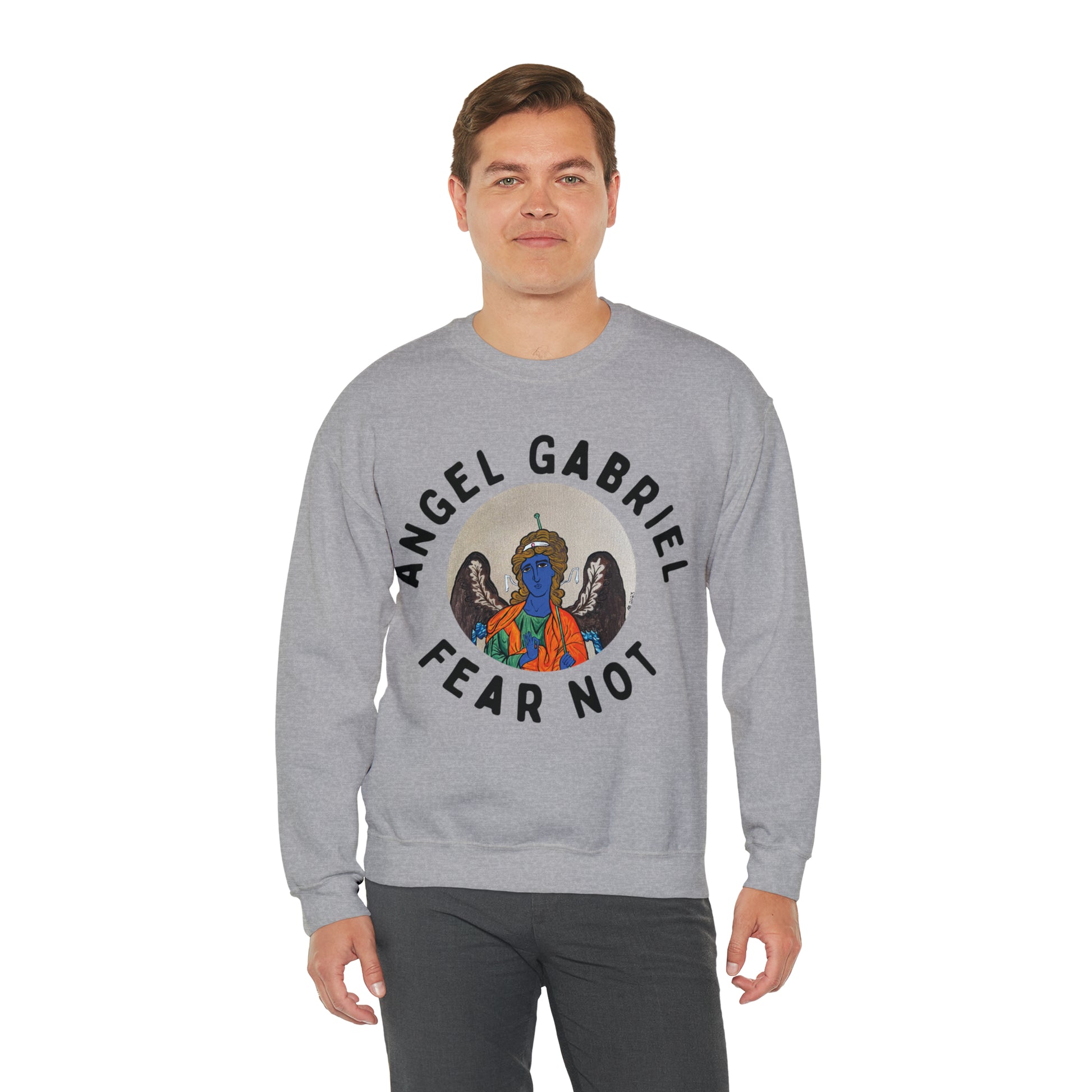 Angel Gabriel Crewneck Sweatshirt - Arjuna Rigby Art and Lifestyle Store