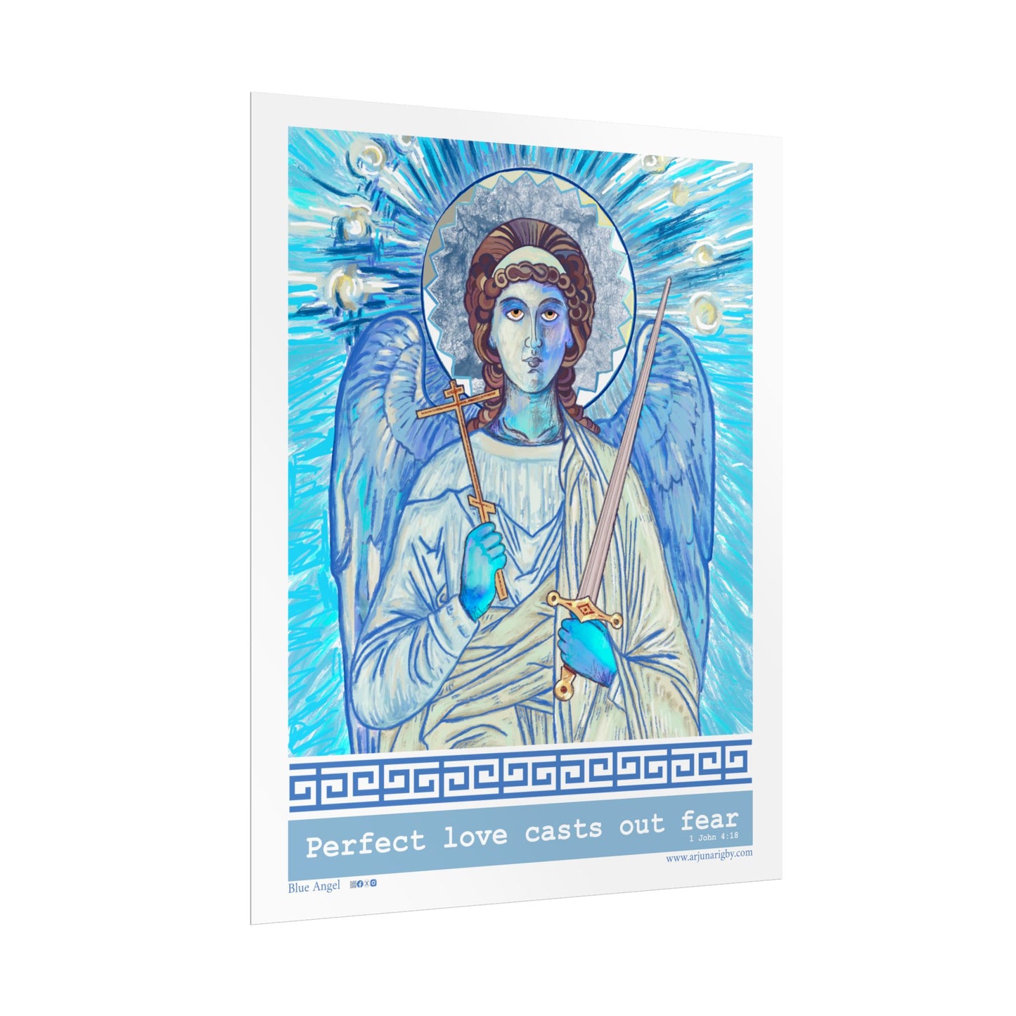 Blue Angel Rolled Fine Art Print