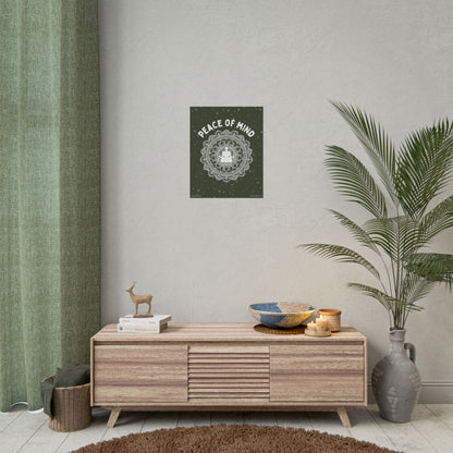 Peace of Mind Fine Art Poster green background