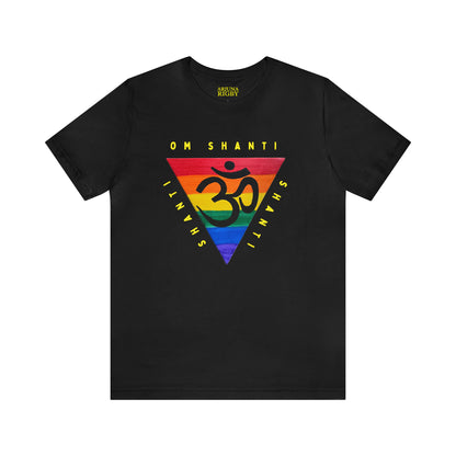 Rainbow Triangle OM T-Shirt - Arjuna Rigby Art and Lifestyle Store