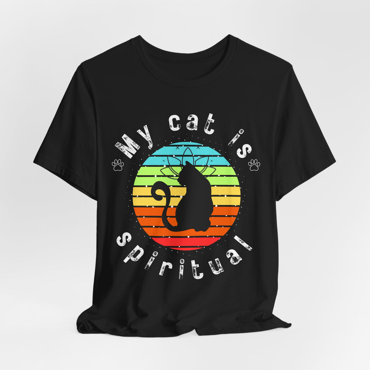 My Cat is Spiritual T-Shirt - Arjuna Rigby Art and Lifestyle Store