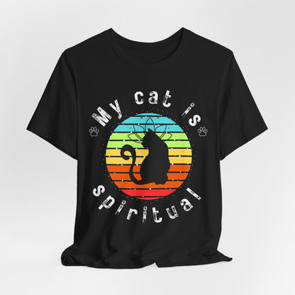 My Cat is Spiritual T-Shirt - Arjuna Rigby Art and Lifestyle Store