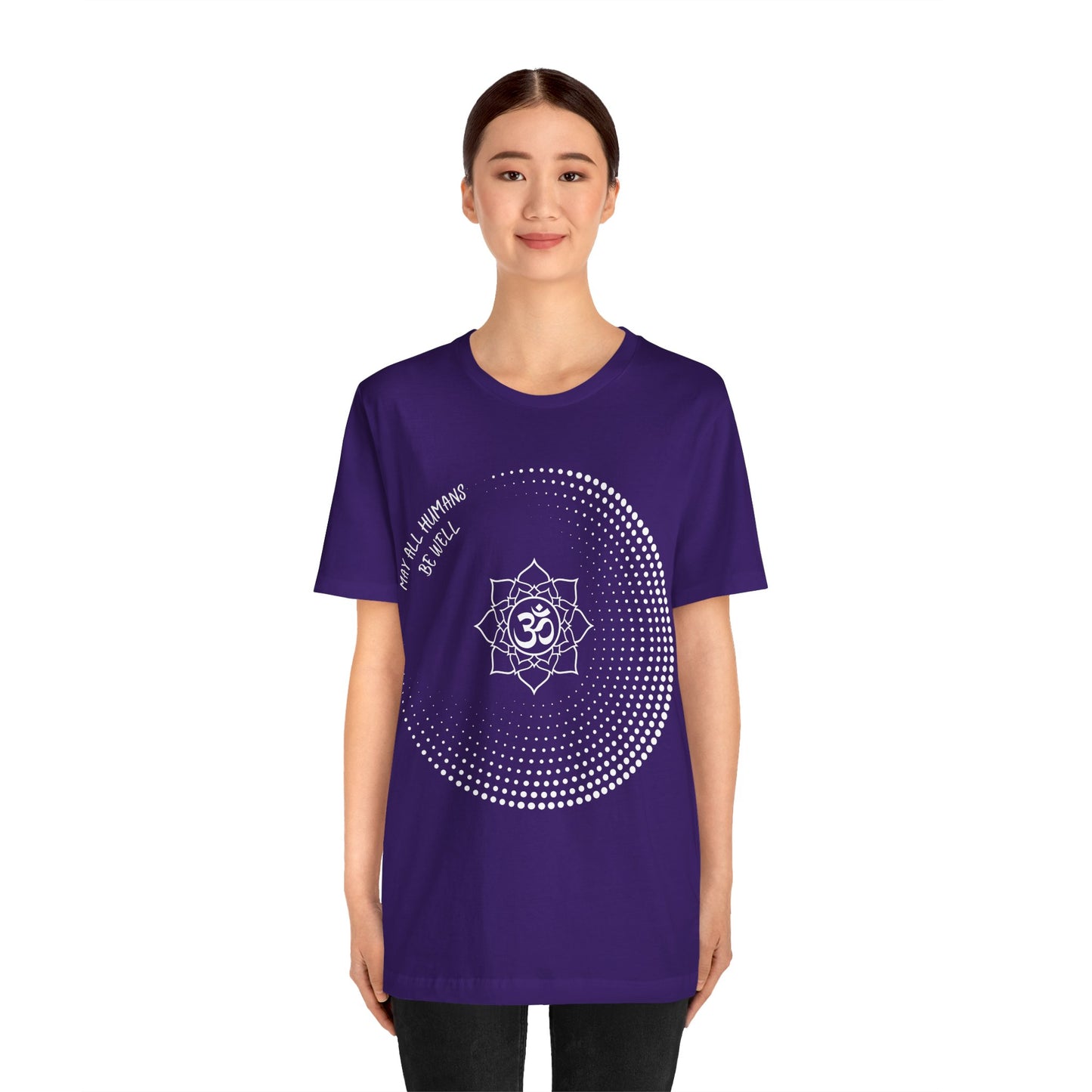 May All Humans Be Well T-Shirt - Arjuna Rigby Art and Lifestyle Store