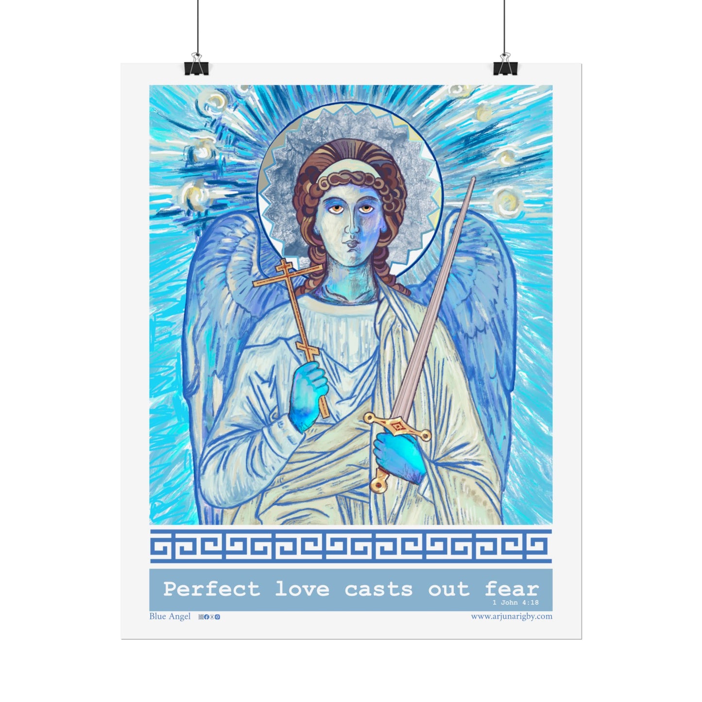 Blue Angel Rolled Fine Art Print