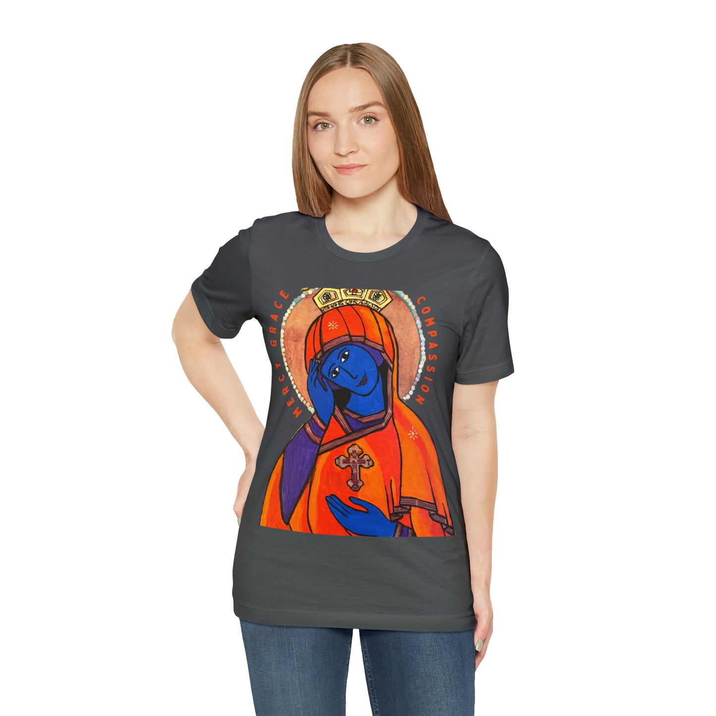 O Queen of Heaven Rejoice - Classic T-Shirt - Arjuna Rigby Art and Lifestyle Store