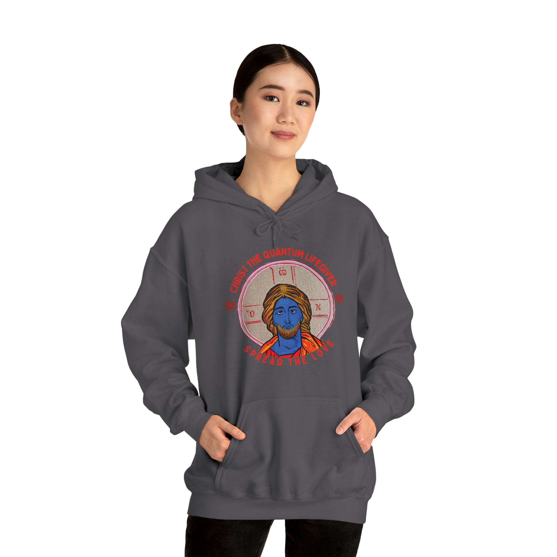 Christ the Quantum Lifegiver Hoodie - Arjuna Rigby Art and Lifestyle Store