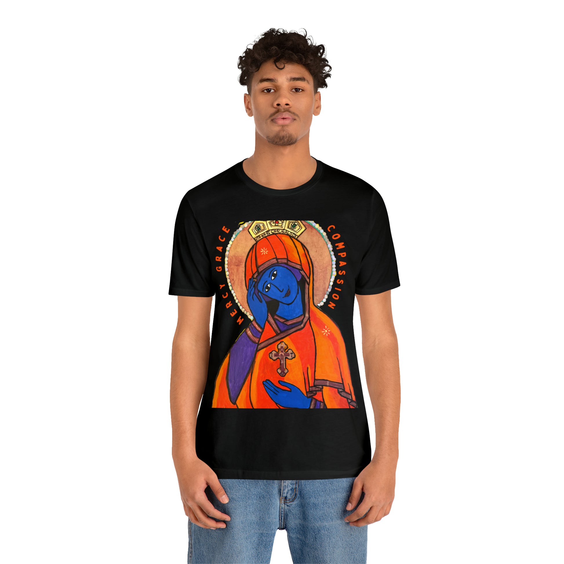 O Queen of Heaven Rejoice - Classic T-Shirt - Arjuna Rigby Art and Lifestyle Store