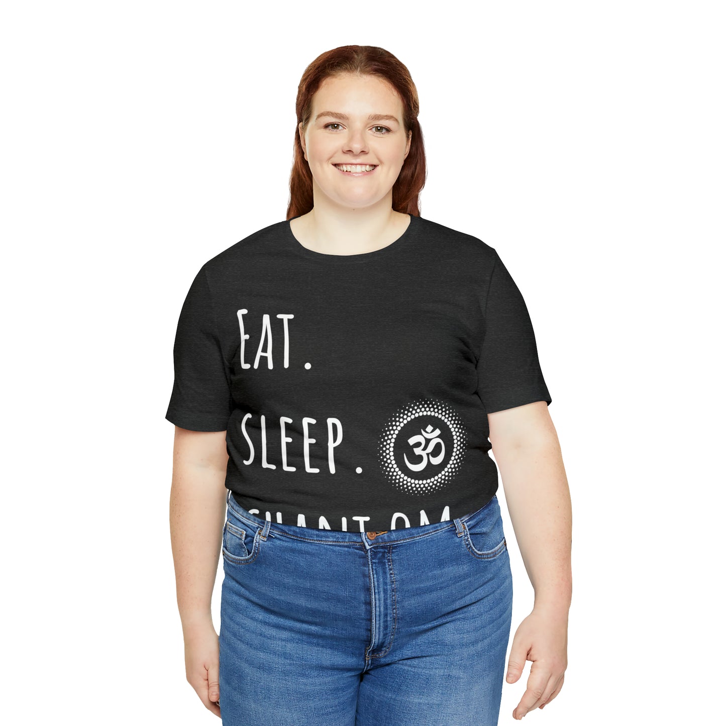 Eat. Sleep. Chant Om. T-Shirt - Arjuna Rigby Art and Lifestyle Store