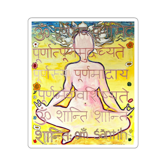 Upasana Yoga Sticker - Arjuna Rigby Art and Lifestyle Store