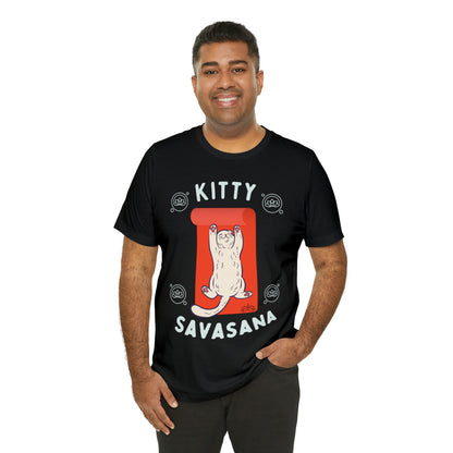 Kitty Savasana - Classic T-Shirt - Arjuna Rigby Art and Lifestyle Store