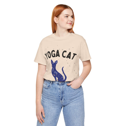 Yoga Cat T-Shirt - Arjuna Rigby Art and Lifestyle Store