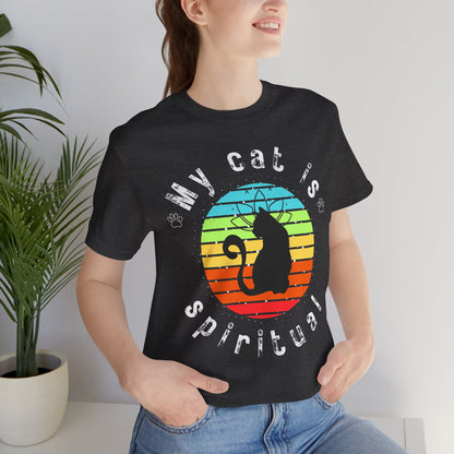 My Cat is Spiritual T-Shirt - Arjuna Rigby Art and Lifestyle Store